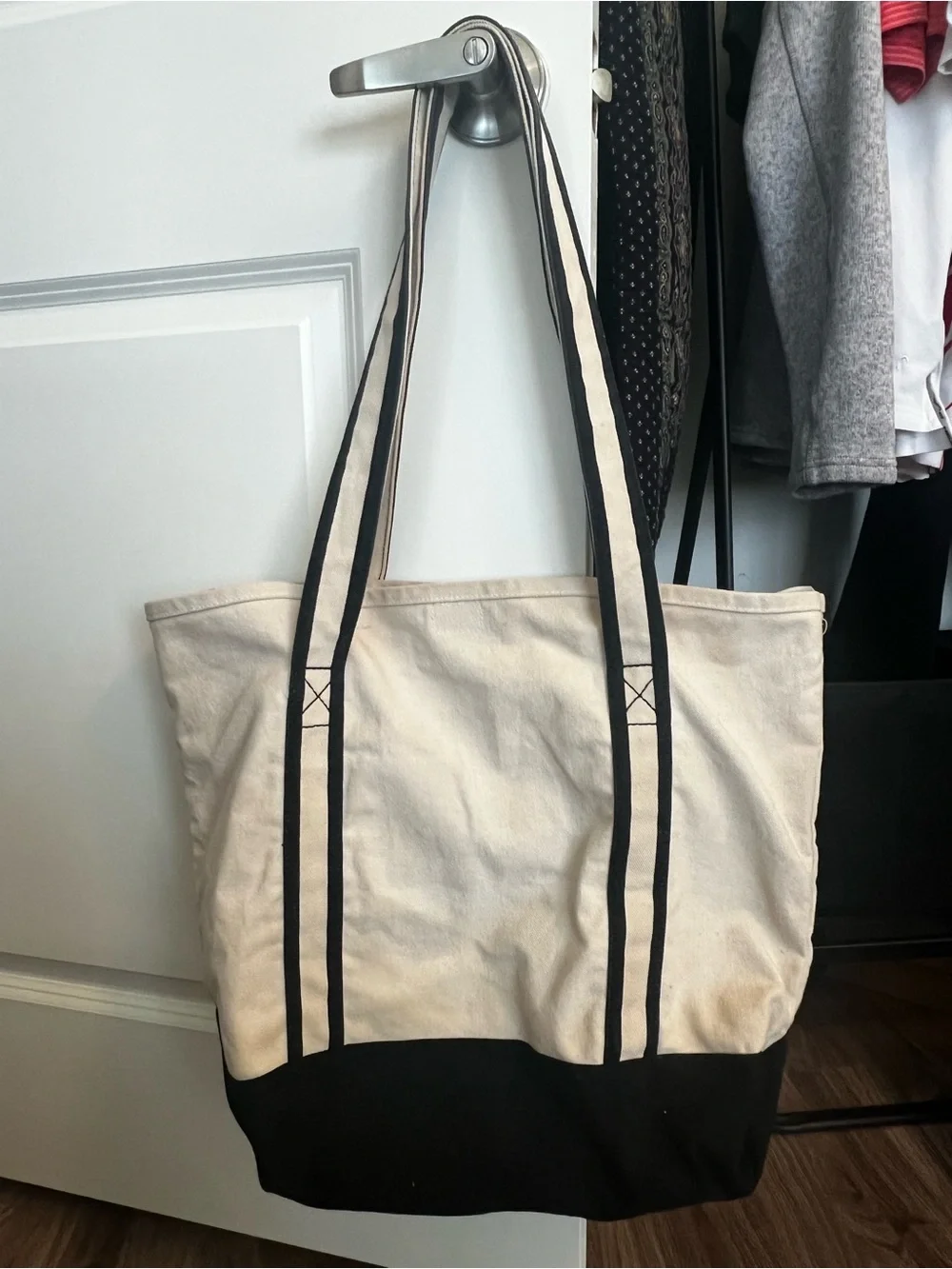 Canvas Tote Disney World with key leash